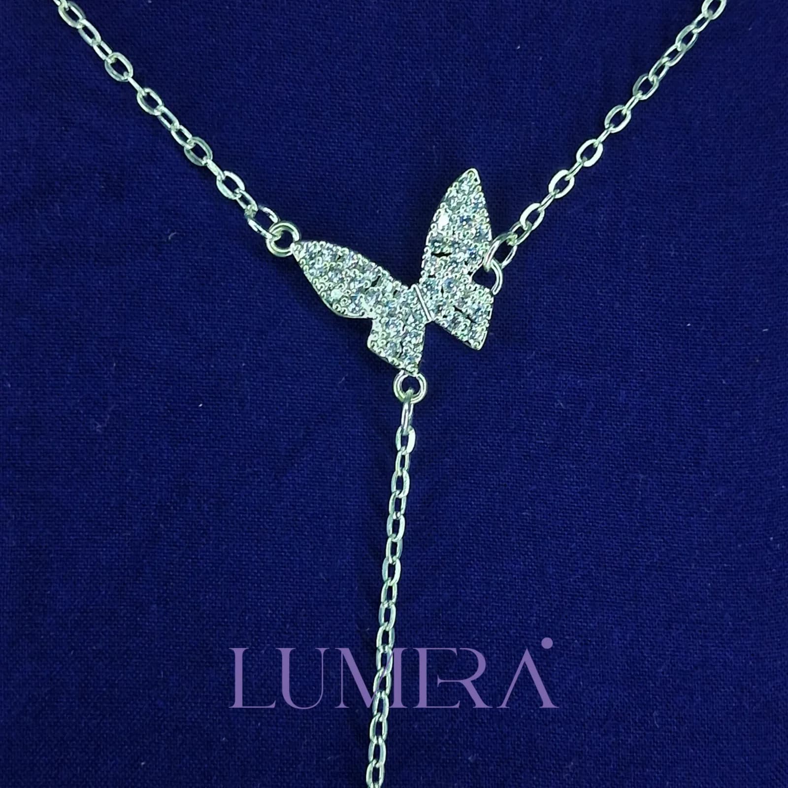 S925 Sterling Silver Butterfly zircon