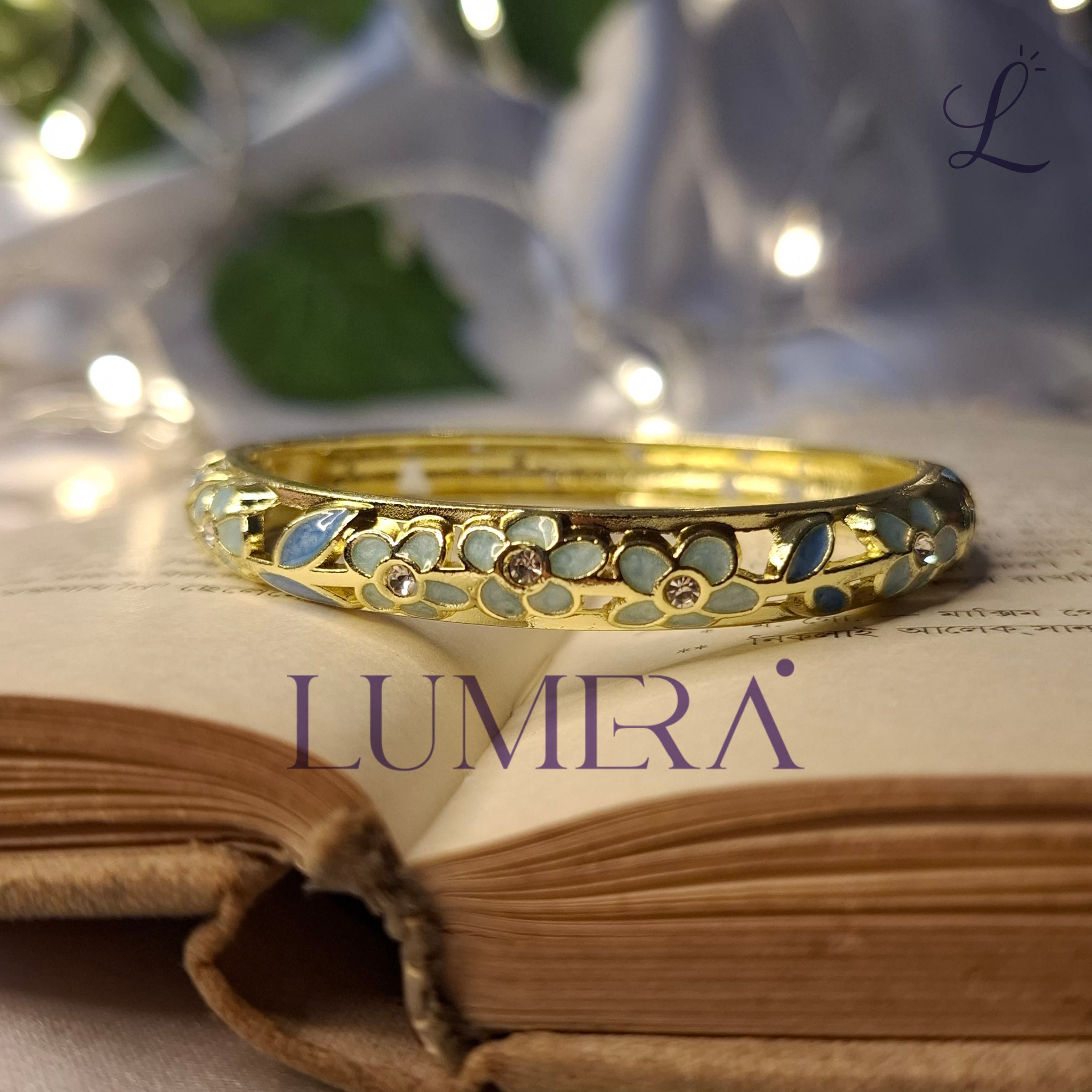 Enamel Bracelet(Sky blue & Blue)