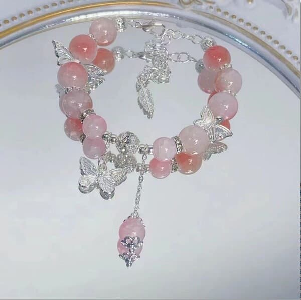 Blush Handmade Beaded Bracelet