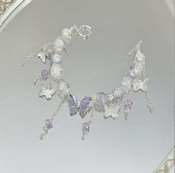 Lavender Handmade Beaded Bracelet