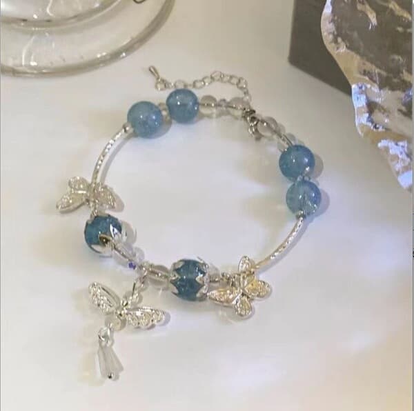 Sky Moth Handmade Beaded Bracelet